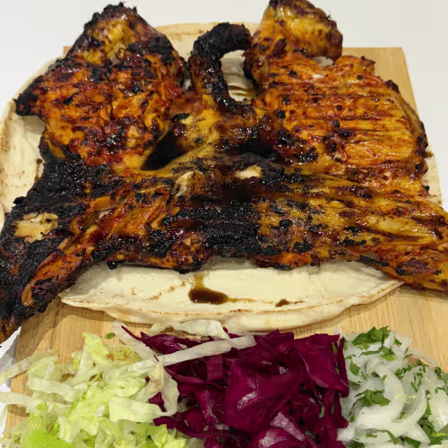 gegrilltes Hähnchen دجاج على الفحم